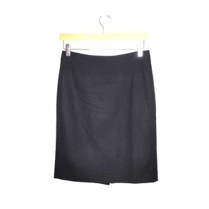 J. Crew pencil skirt, wool, black, size 0.